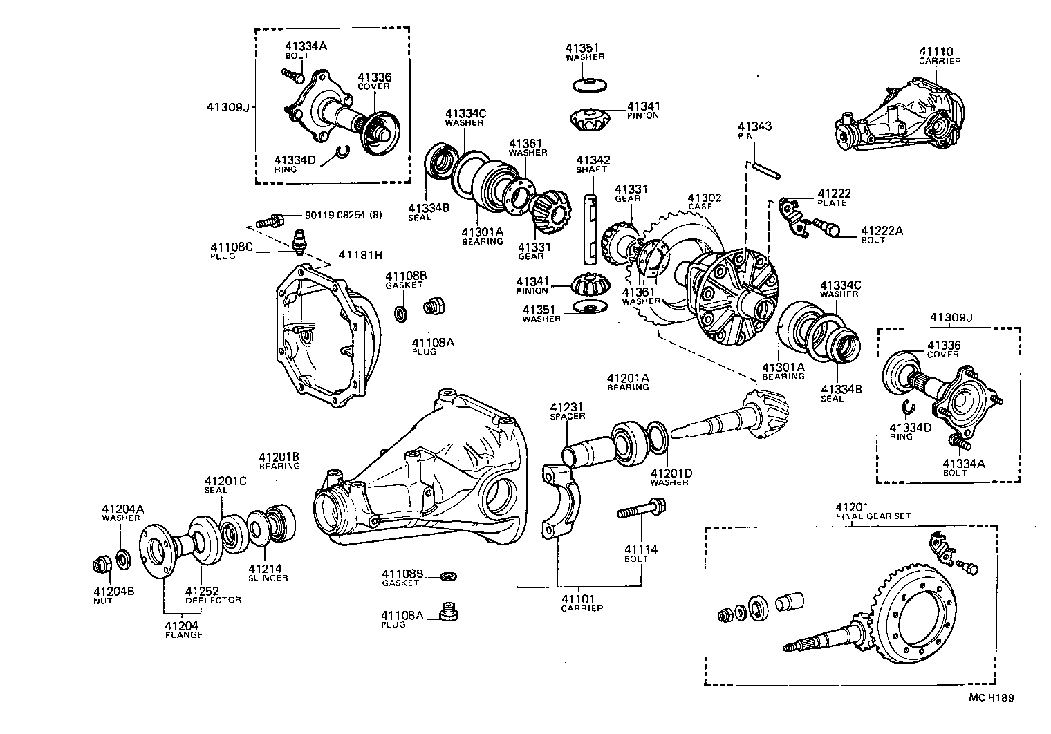  CRESSIDA WAGON |  REAR AXLE HOUSING DIFFERENTIAL