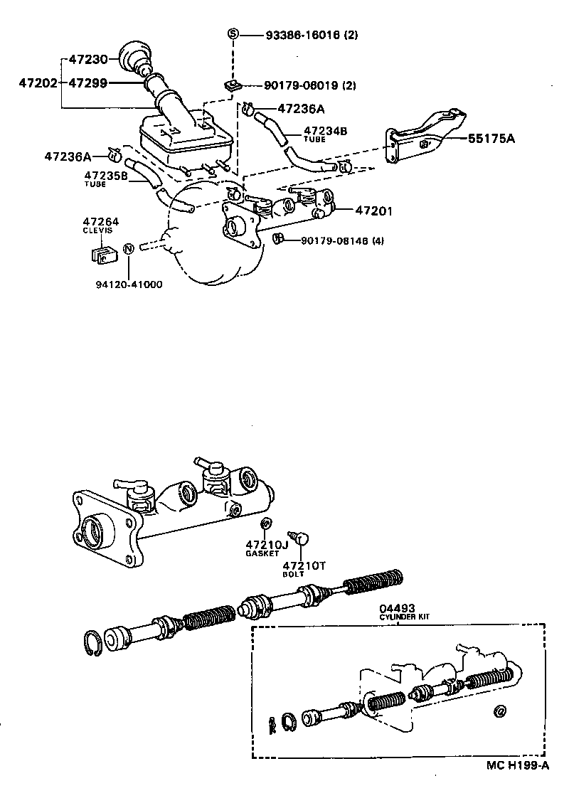  LITEACE VAN WAGON |  BRAKE MASTER CYLINDER