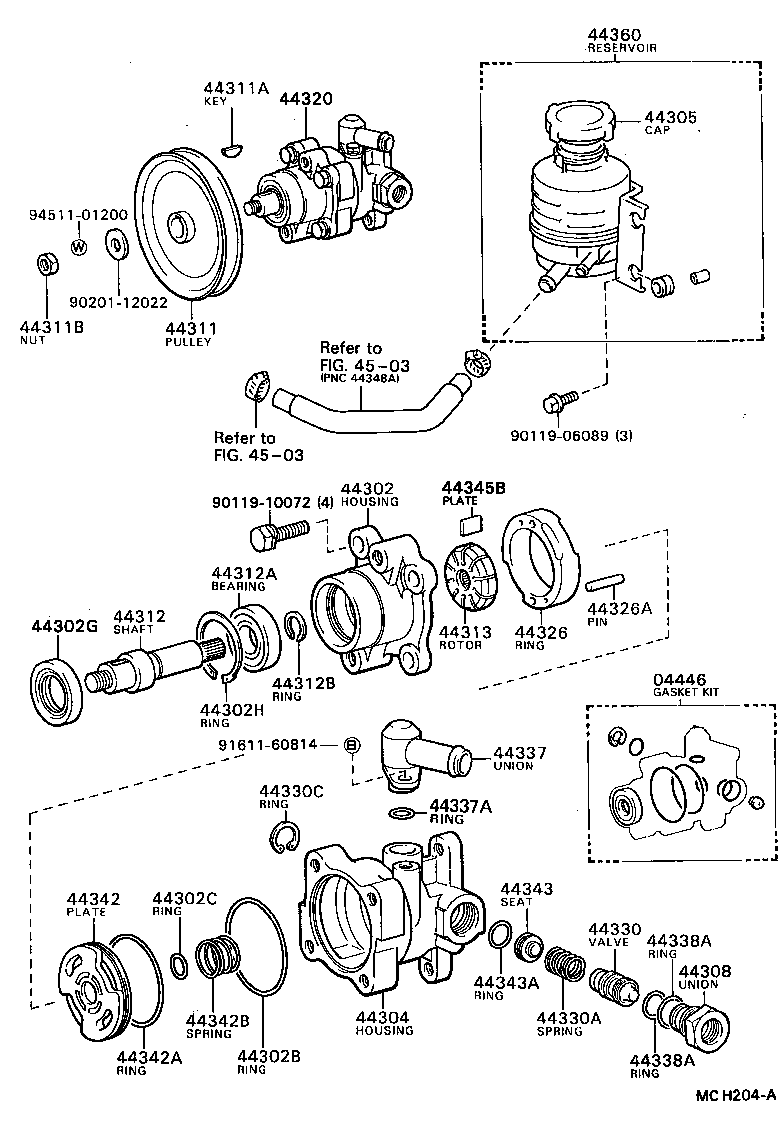  CRESSIDA WAGON |  VANE PUMP RESERVOIR POWER STEERING