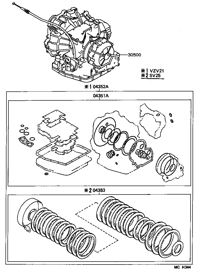  CAMRY JPP |  TRANSAXLE OR TRANSMISSION ASSY GASKET KIT ATM