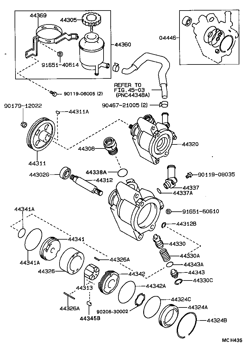  CARINA 2 |  VANE PUMP RESERVOIR POWER STEERING