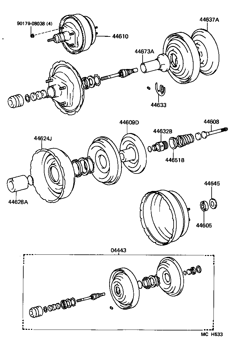  LITEACE VAN WAGON |  BRAKE BOOSTER VACUUM TUBE