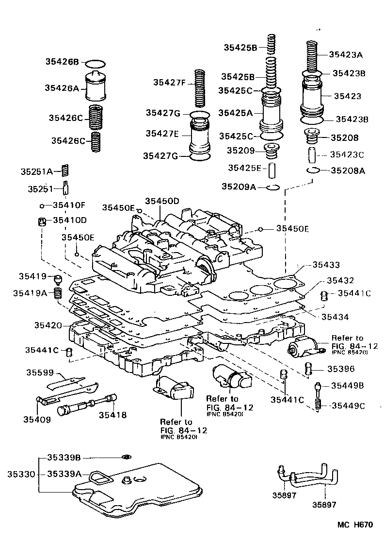  4 RUNNER TRUCK |  VALVE BODY OIL STRAINER ATM
