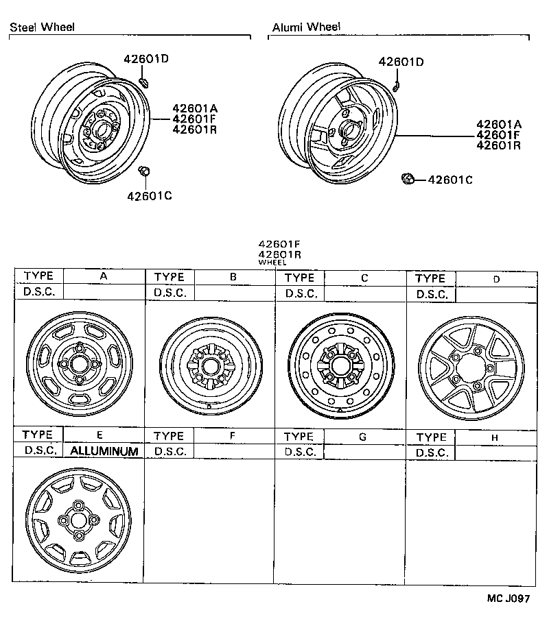  MODEL F |  DISC WHEEL WHEEL CAP