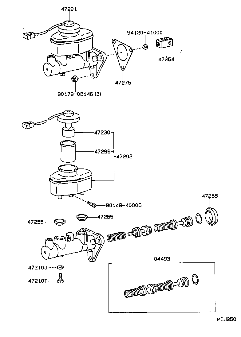  CELICA |  BRAKE MASTER CYLINDER