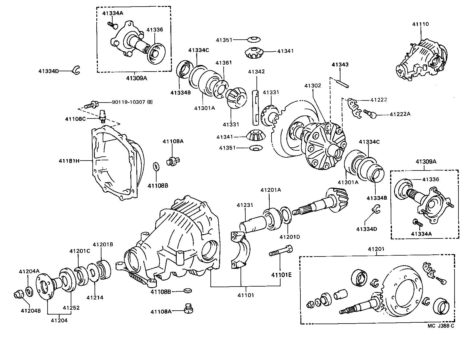  CELICA |  REAR AXLE HOUSING DIFFERENTIAL