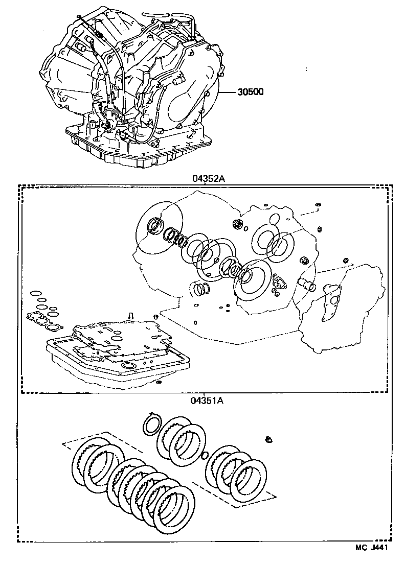 CELICA | TRANSAXLE OR TRANSMISSION ASSY GASKET KIT ATM