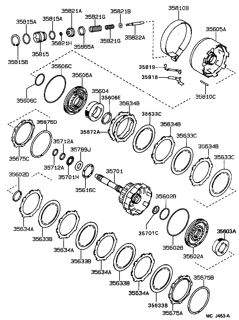 CELICA | BRAKE BAND MULTIPLE DISC CLUTCH ATM