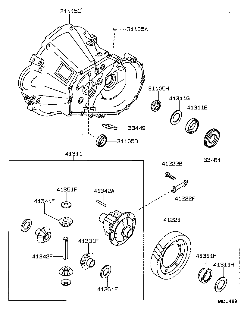  CELICA |  FRONT AXLE HOUSING DIFFERENTIAL