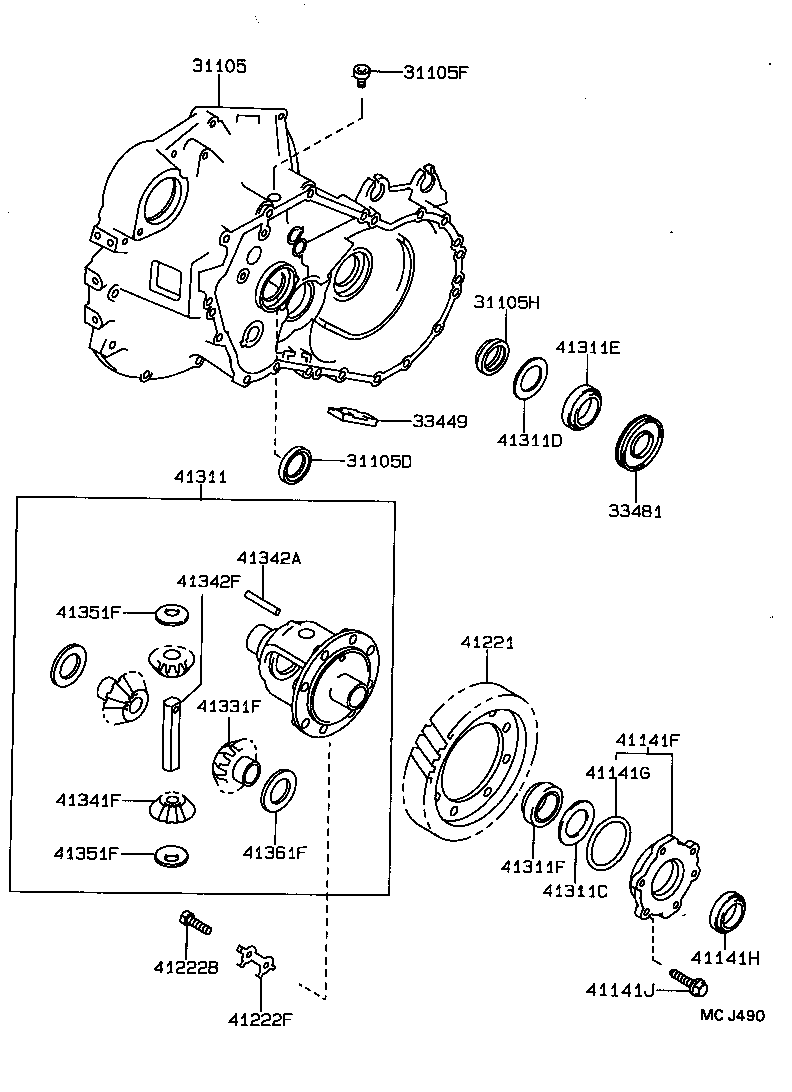  CELICA |  FRONT AXLE HOUSING DIFFERENTIAL