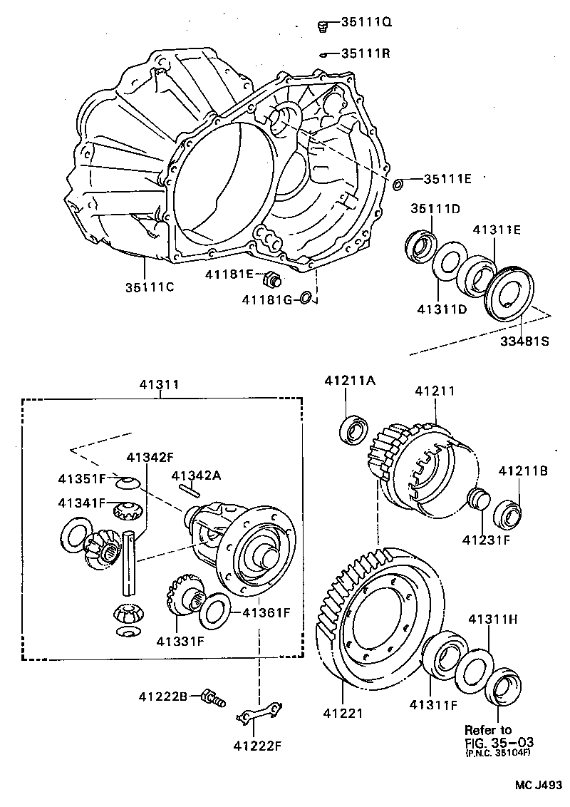  CELICA |  FRONT AXLE HOUSING DIFFERENTIAL