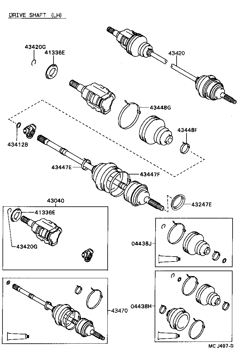  CELICA |  FRONT DRIVE SHAFT