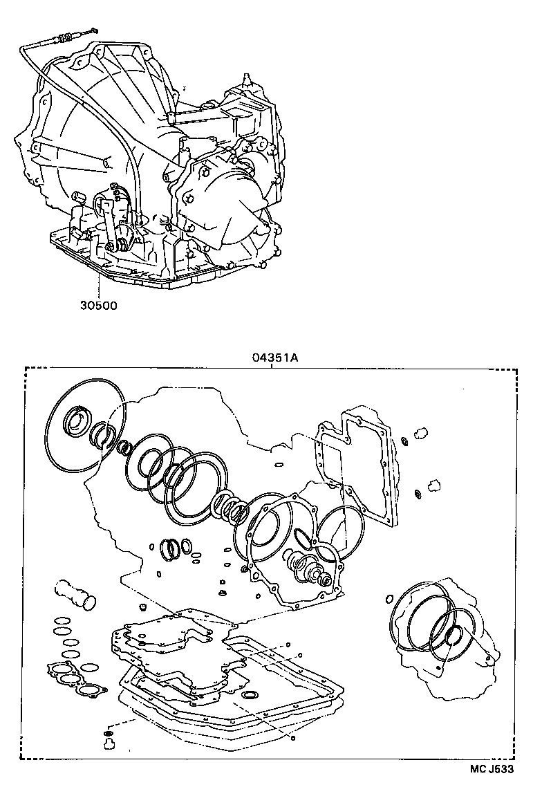  CARINA 2 |  TRANSAXLE OR TRANSMISSION ASSY GASKET KIT ATM