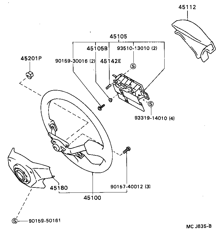  CARINA 2 |  STEERING WHEEL