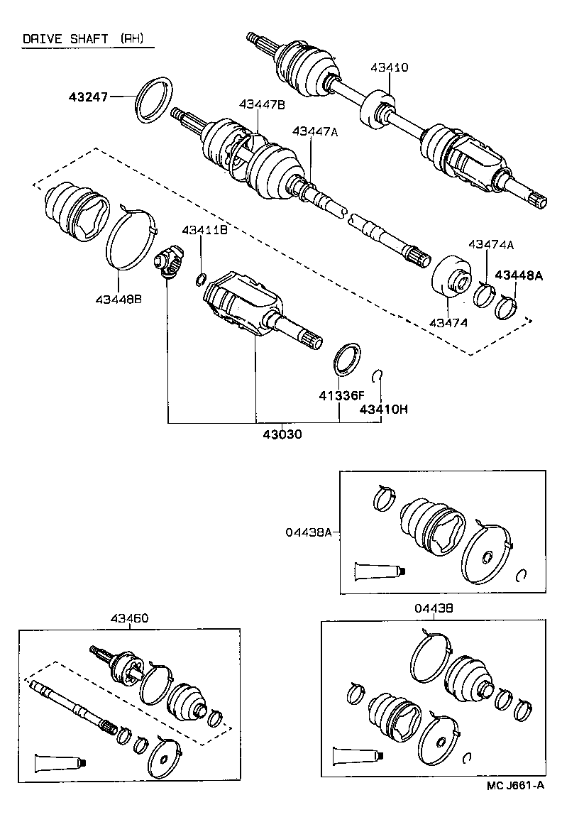  CARINA 2 |  FRONT DRIVE SHAFT