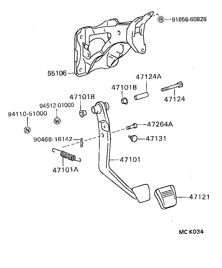  CRESSIDA WAGON |  BRAKE PEDAL BRACKET