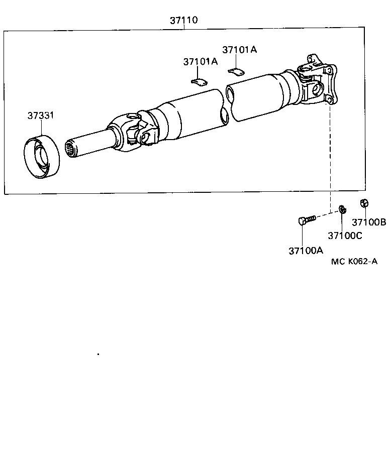  PREVIA |  PROPELLER SHAFT UNIVERSAL JOINT