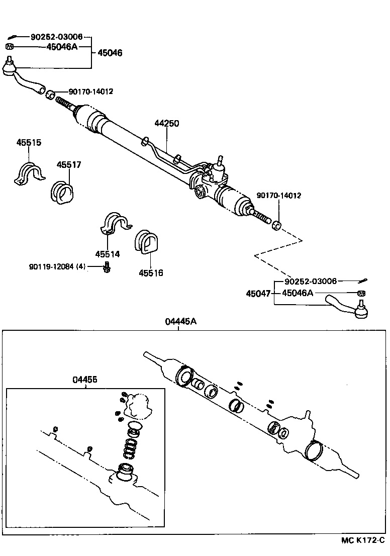  PREVIA |  FRONT STEERING GEAR LINK