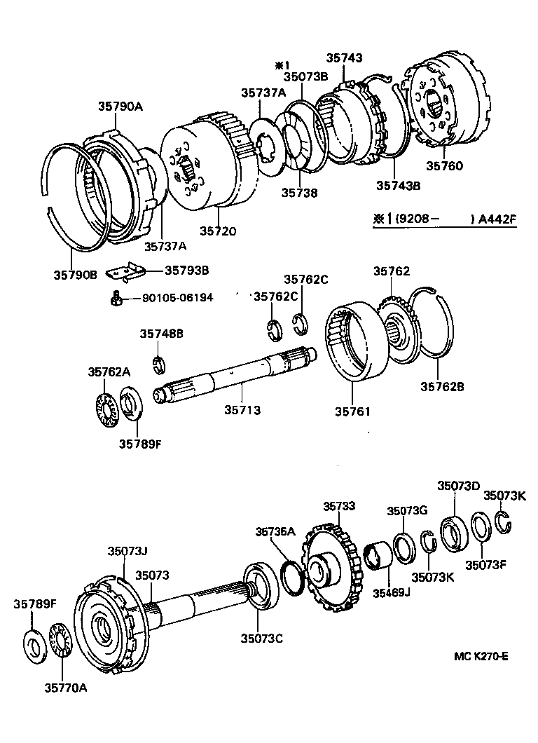  LAND CRUISER 80 |  PLANETARY GEAR REVERSE PISTON COUNTER GEAR ATM