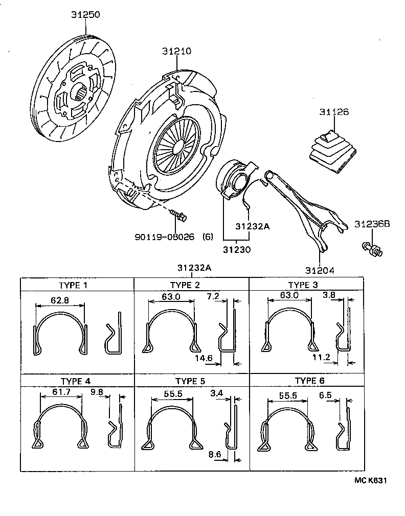  CELICA |  CLUTCH RELEASE FORK