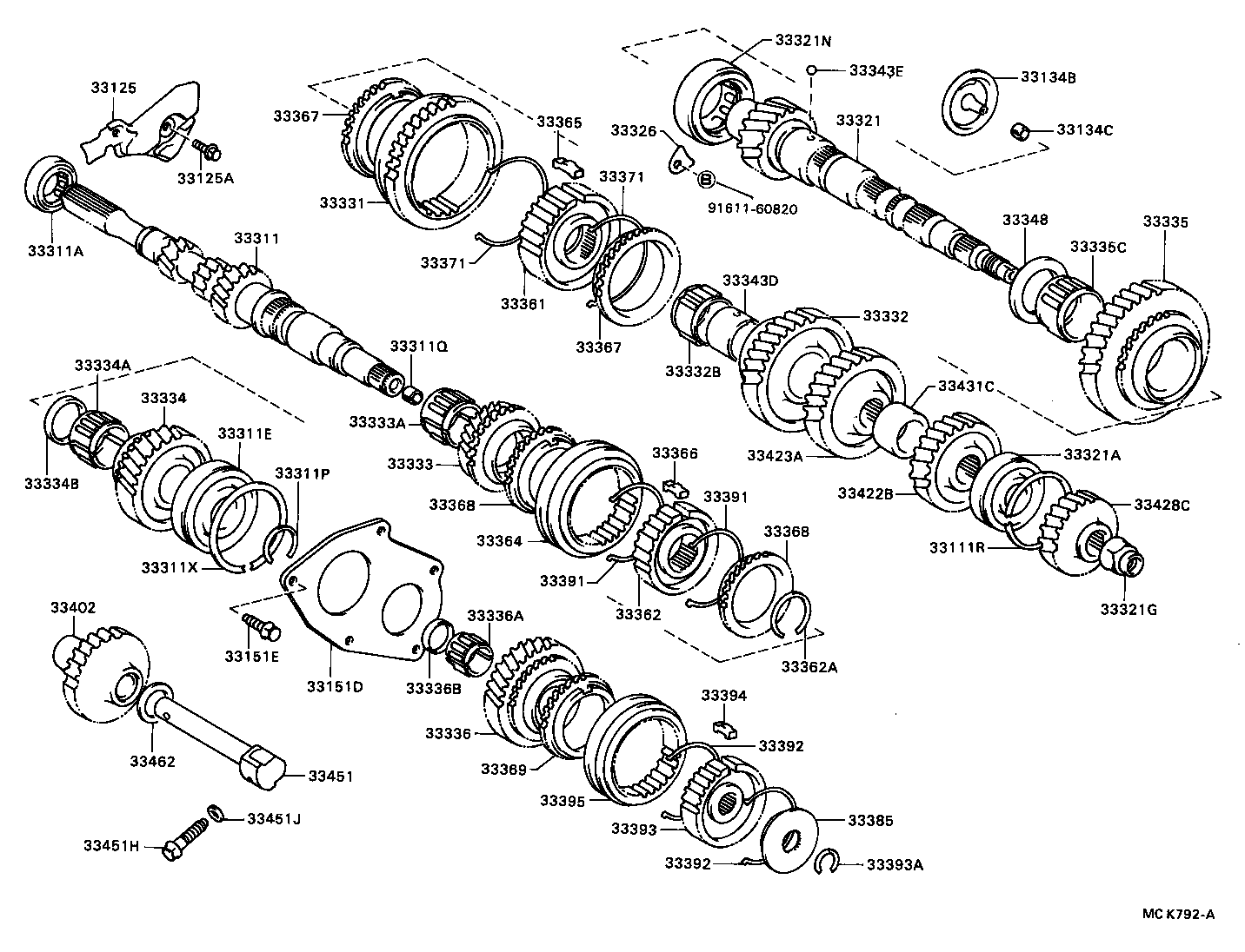  COROLLA HB |  TRANSMISSION GEAR MTM