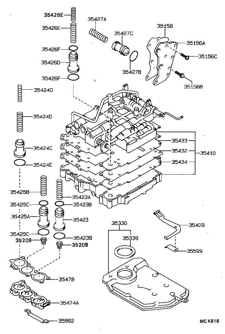  CELICA |  VALVE BODY OIL STRAINER ATM