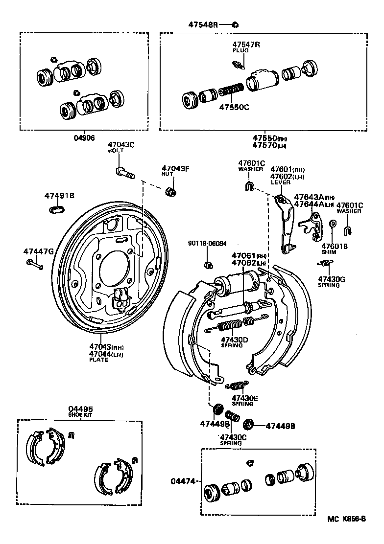  CRESSIDA WAGON |  REAR DRUM BRAKE WHEEL CYLINDER BACKING PLATE