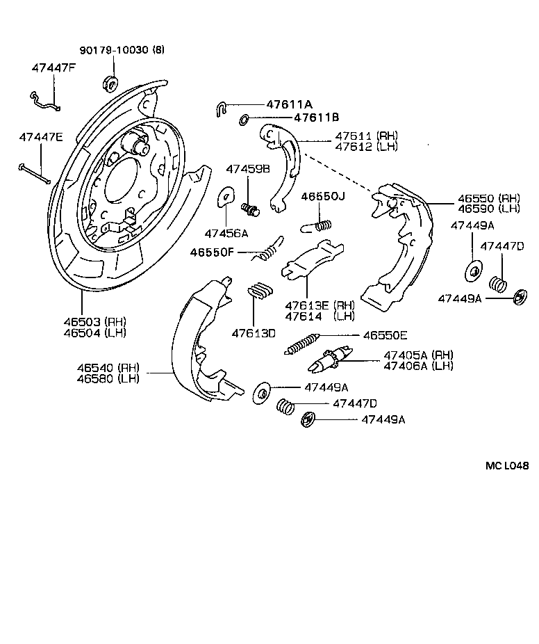  CELICA |  PARKING BRAKE CABLE