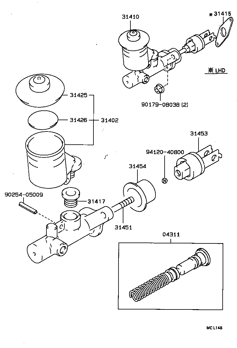  CRESSIDA WAGON |  CLUTCH MASTER CYLINDER