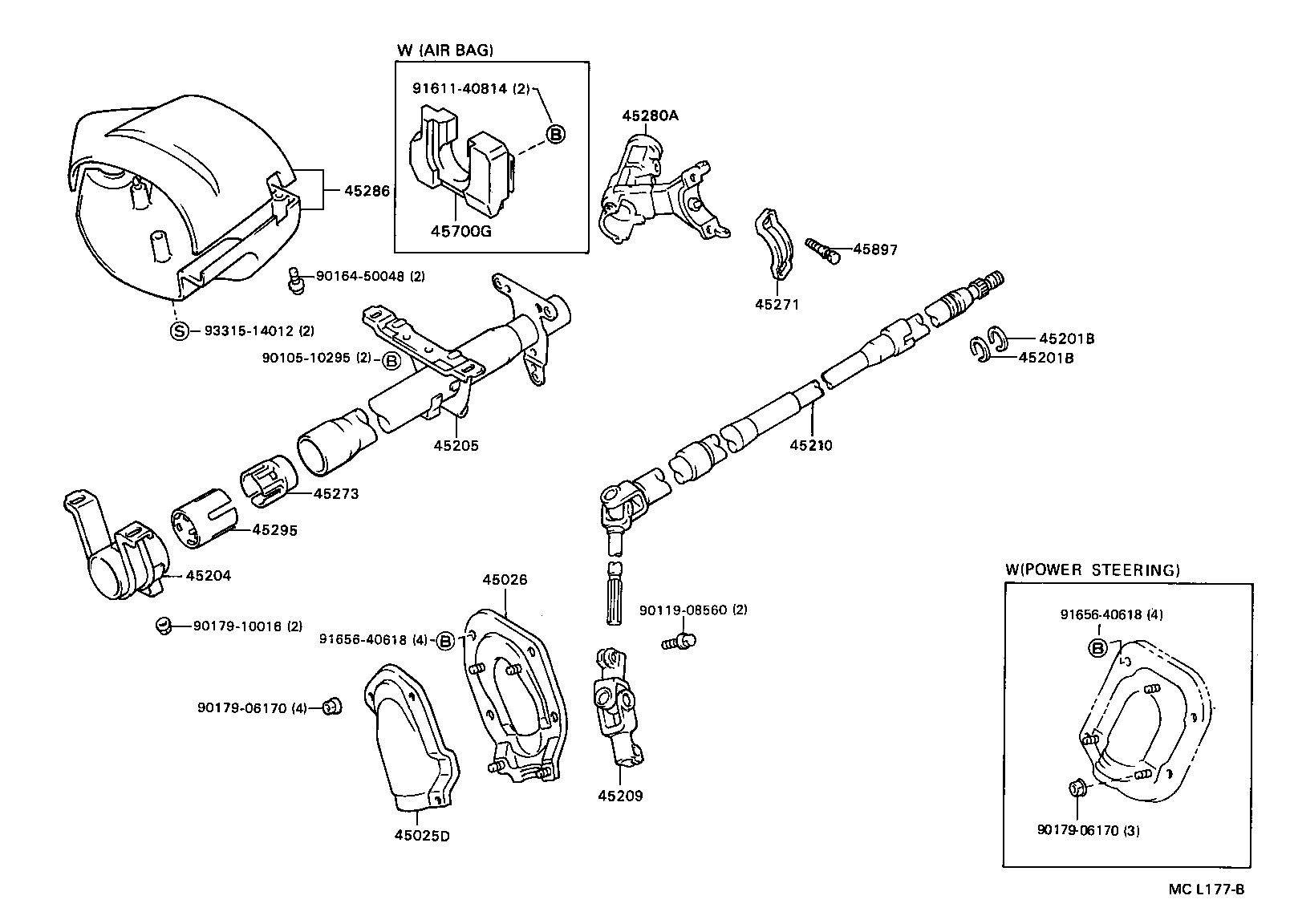  TERCEL |  STEERING COLUMN SHAFT