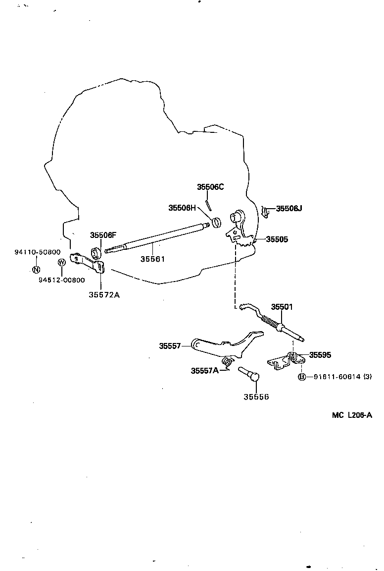  TERCEL |  THROTTLE LINK VALVE LEVER ATM