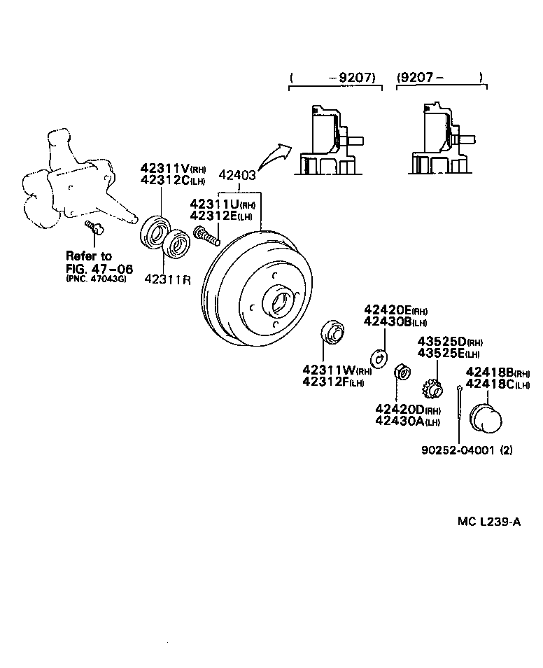  TERCEL |  REAR AXLE SHAFT HUB