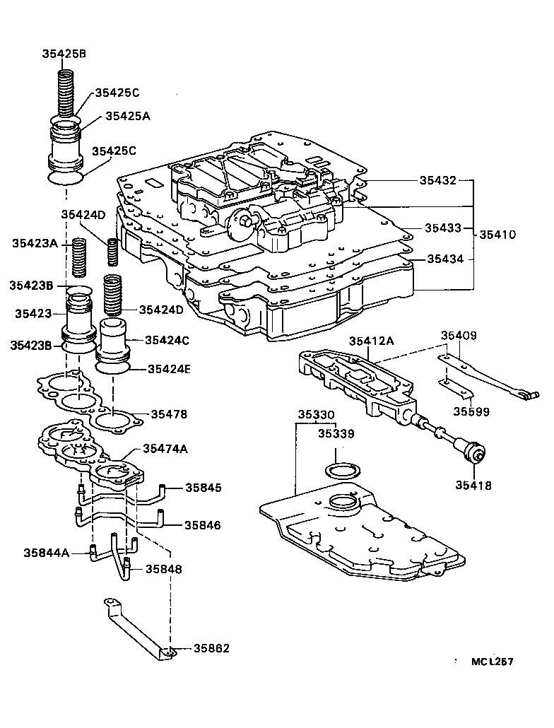  TERCEL |  VALVE BODY OIL STRAINER ATM