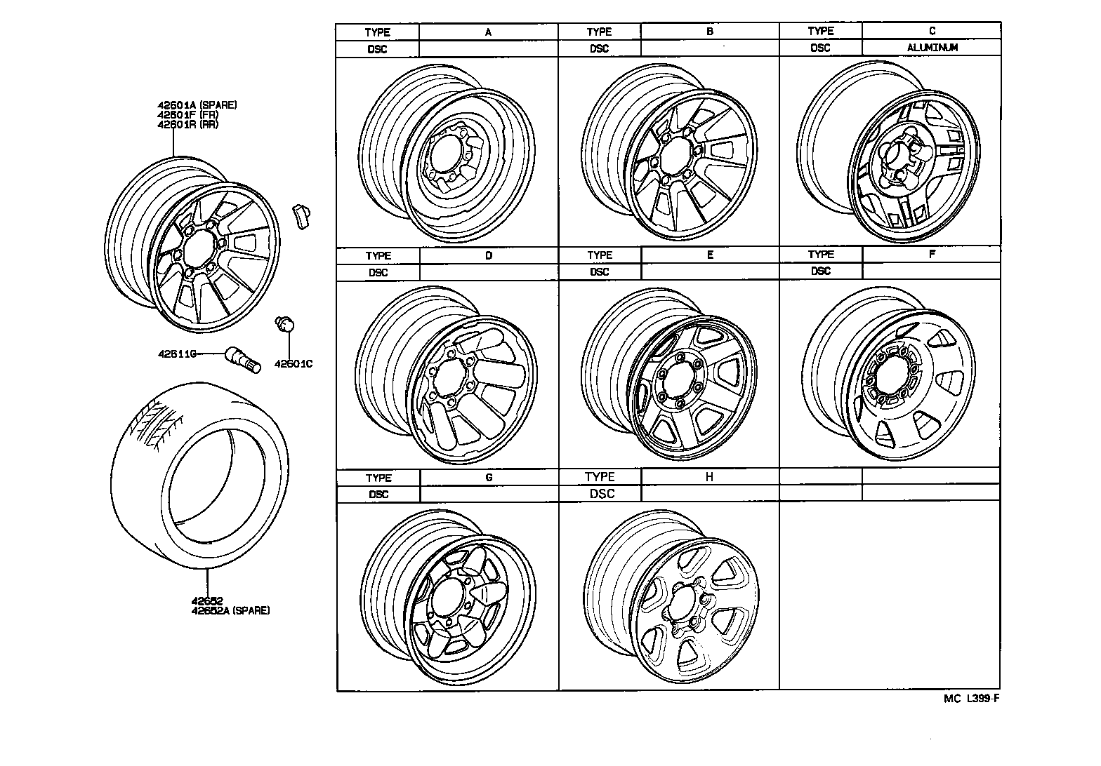  4 RUNNER TRUCK |  DISC WHEEL WHEEL CAP