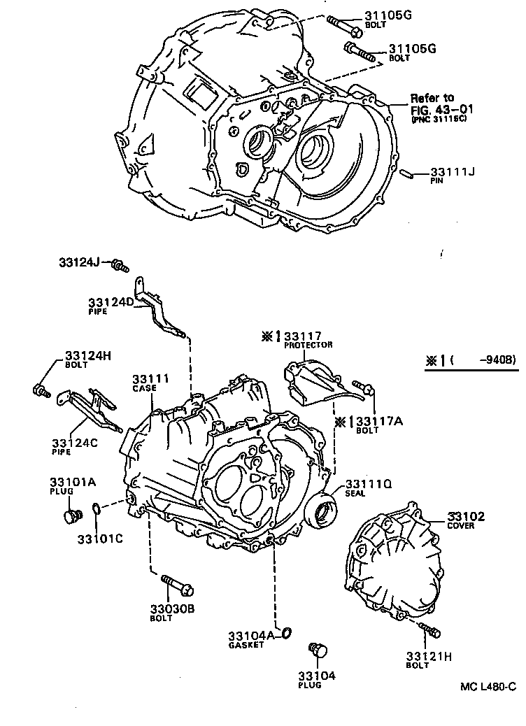  PASEO |  CLUTCH HOUSING TRANSMISSION CASE MTM