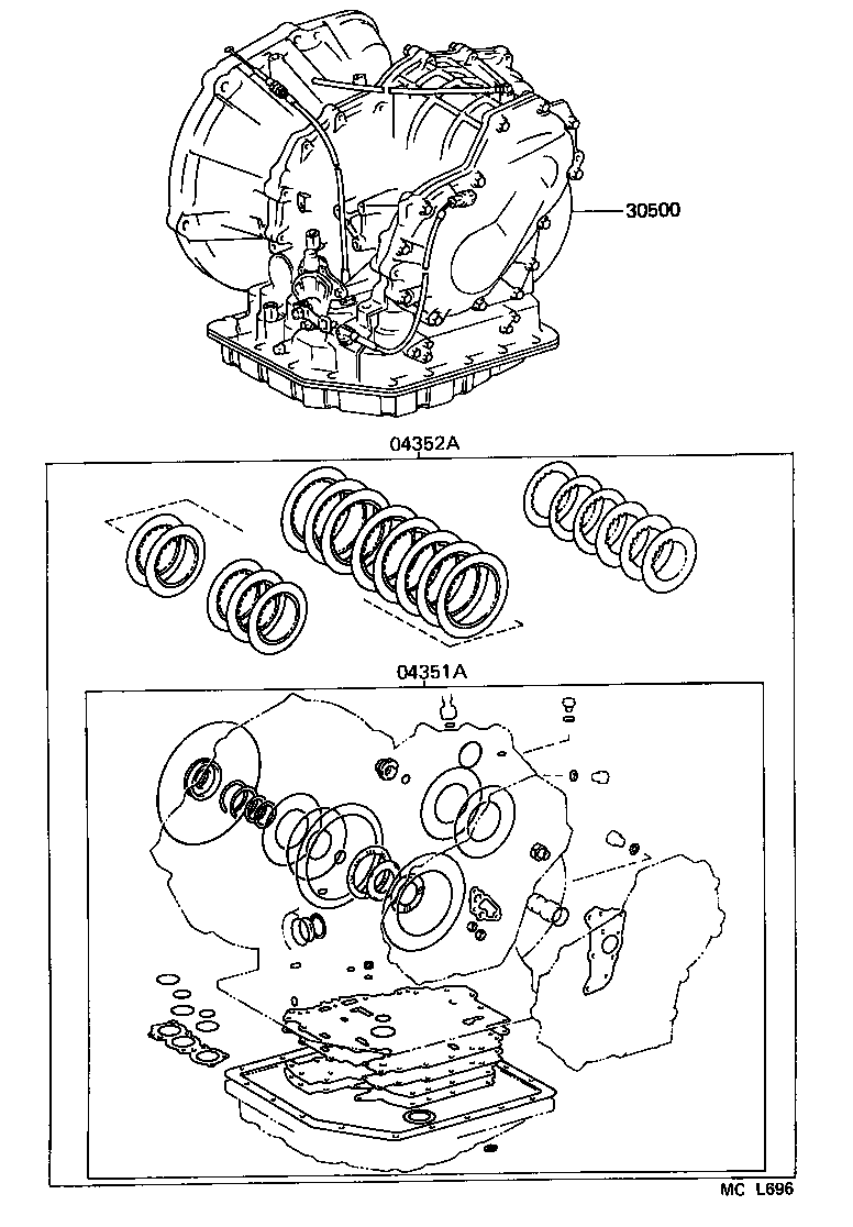  TERCEL |  TRANSAXLE OR TRANSMISSION ASSY GASKET KIT ATM