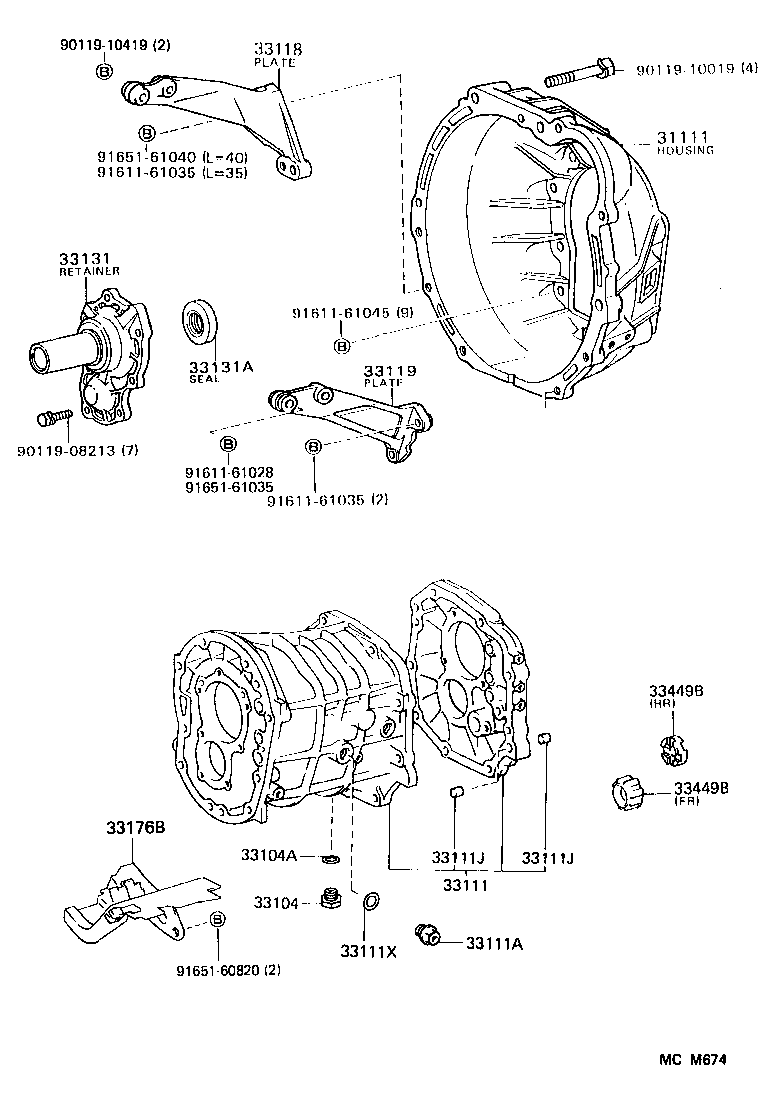  SUPRA |  CLUTCH HOUSING TRANSMISSION CASE MTM