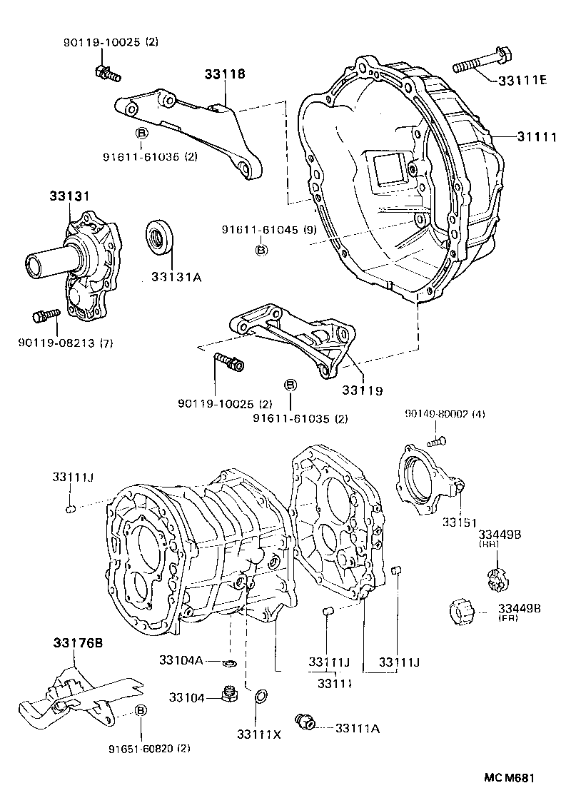  CRESSIDA WAGON |  CLUTCH HOUSING TRANSMISSION CASE MTM