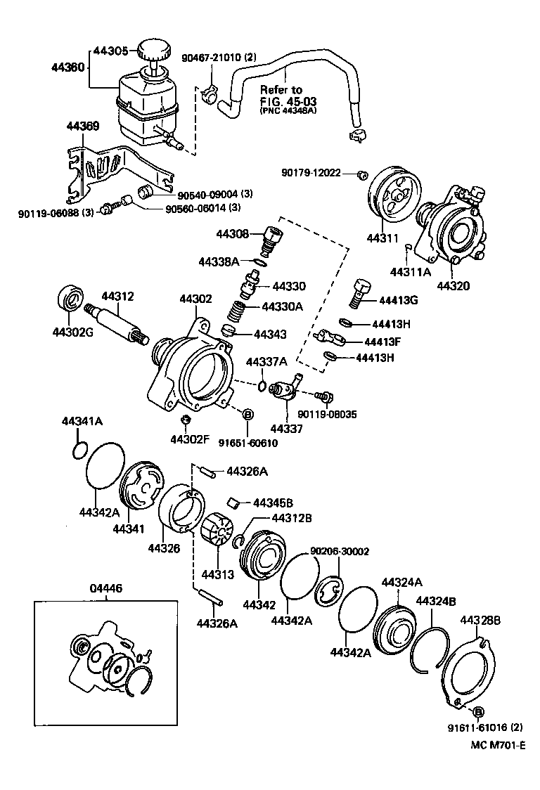  CAMRY JPP |  VANE PUMP RESERVOIR POWER STEERING