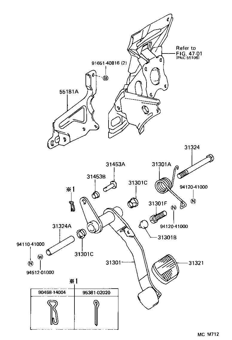  LITEACE VAN WAGON |  CLUTCH PEDAL FLEXIBLE HOSE