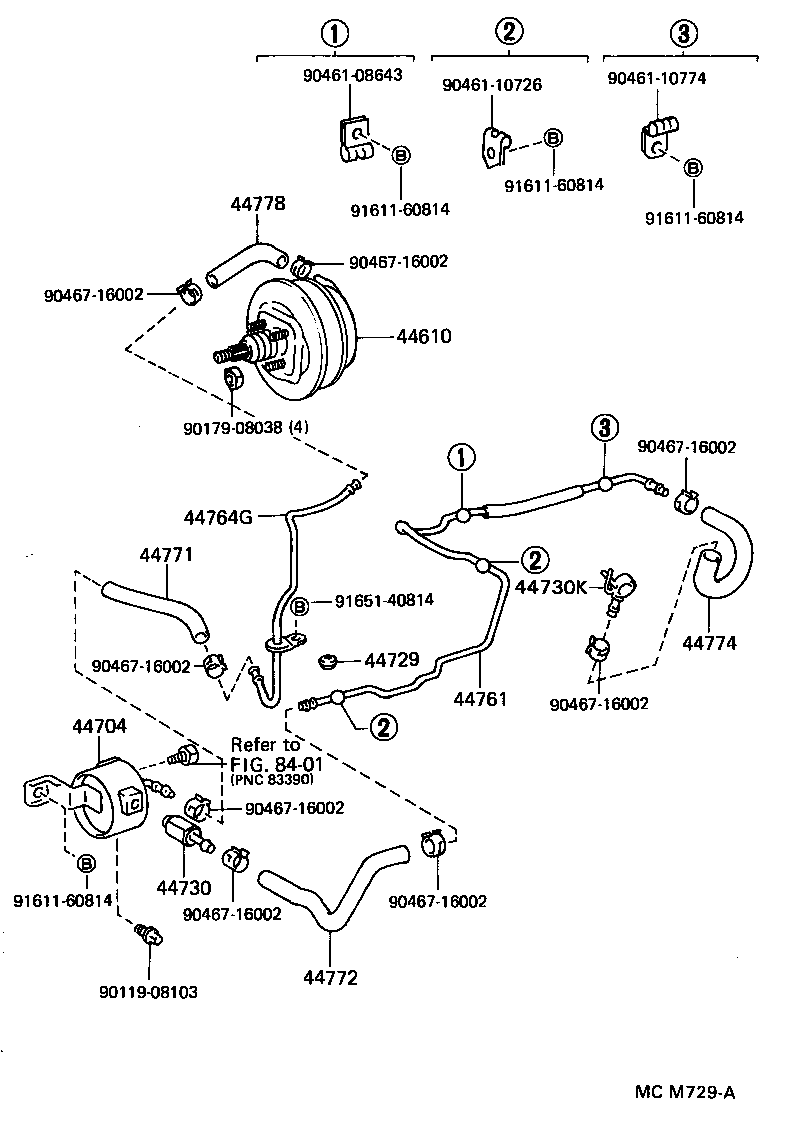  LITEACE VAN WAGON |  BRAKE BOOSTER VACUUM TUBE