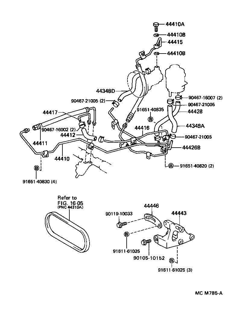 LITEACE VAN WAGON |  POWER STEERING TUBE