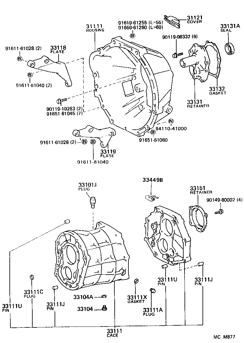  LITEACE VAN WAGON |  CLUTCH HOUSING TRANSMISSION CASE MTM