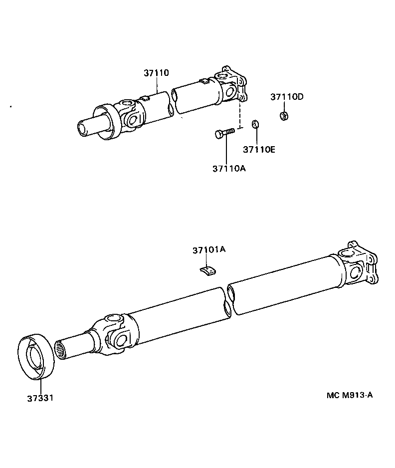  LITEACE VAN WAGON |  PROPELLER SHAFT UNIVERSAL JOINT