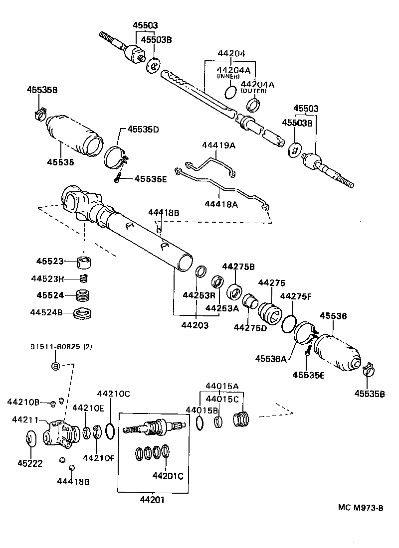  LITEACE VAN WAGON |  FRONT STEERING GEAR LINK
