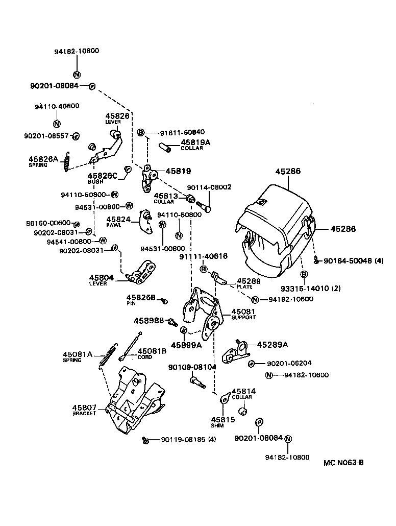  LITEACE VAN WAGON |  STEERING COLUMN SHAFT