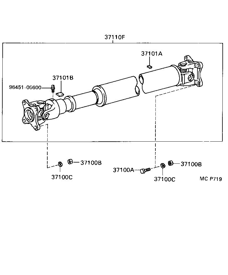  PREVIA |  PROPELLER SHAFT UNIVERSAL JOINT