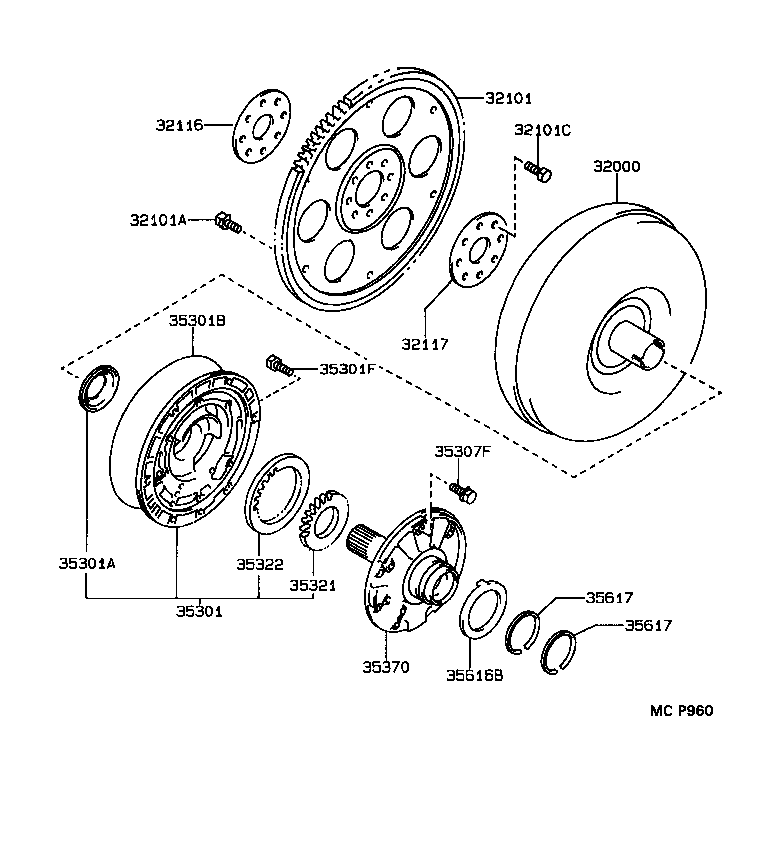  CELICA |  TORQUE CONVERTER FRONT OIL PUMP CHAIN ATM