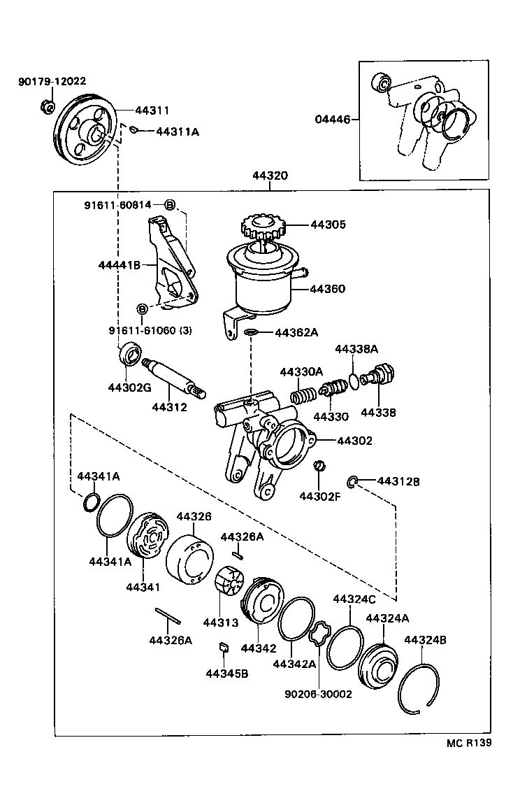  CELICA |  VANE PUMP RESERVOIR POWER STEERING