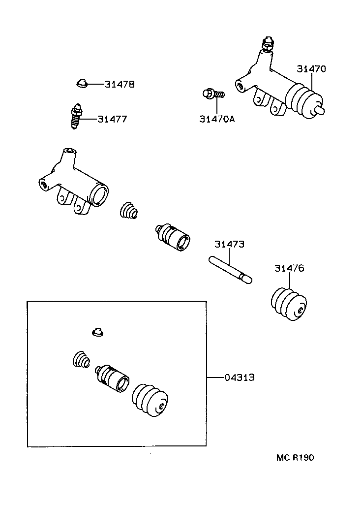  CELICA |  CLUTCH RELEASE CYLINDER